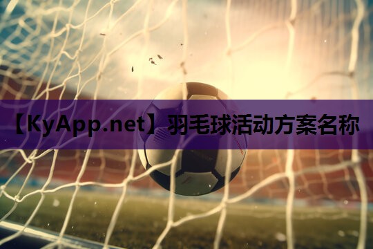 羽毛球活动方案名称